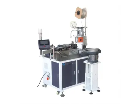 Automatic One-Sided Terminal Crimping and Sleeve Insertion Machine