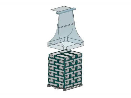 Automatic Stretch Hood Wrapping Machine