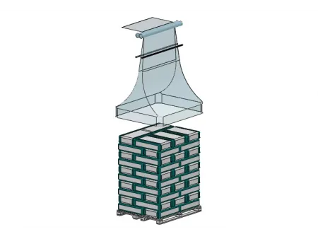 Automatic Stretch Hood Wrapping Machine