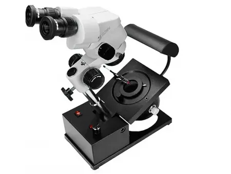 Gem Microscope with Adjustable Tilt Base
