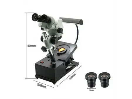 Gem Microscope with Adjustable Tilt Base