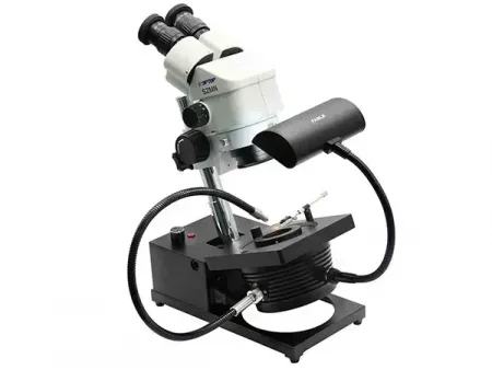 Gem Microscope with Adjustable Tilt Base