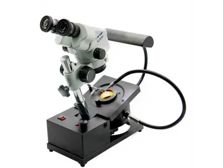Gem Microscope with Adjustable Tilt Base