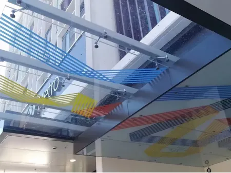 Dots & Lines Digitally Printing Glass