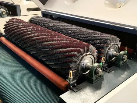 Wood Brushing Machine with Low Frame