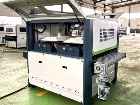 Wood Brushing Machine with High Frame