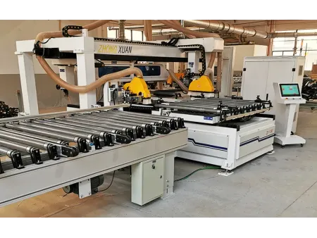 CNC Door Jamb Double-End Cutting and Drilling Machine