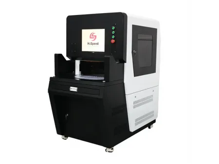 Automatic Double Station Fiber Laser Marking Machine