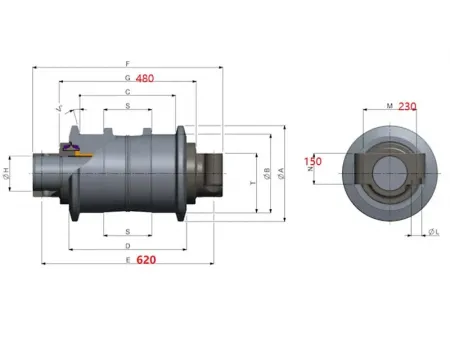 Track Roller for Hitachi EX2600 Excavator