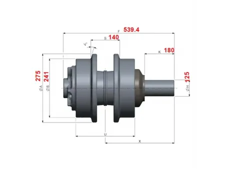 Carrier Roller for Komatsu PC2000 Excavator