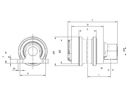 Carrier Roller for Hitachi ZX470 Excavator