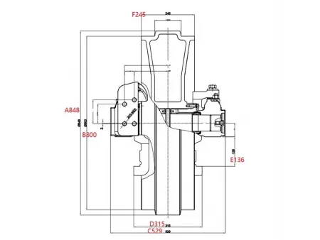 Idler for Komatsu D155 Bulldozer
