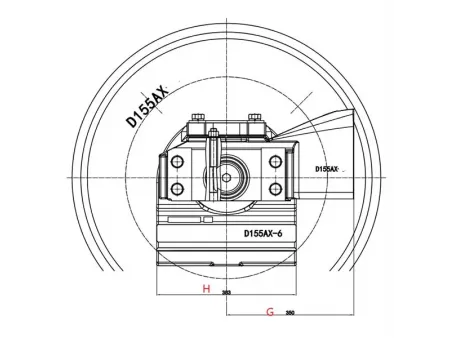 Idler for Komatsu D155 Bulldozer