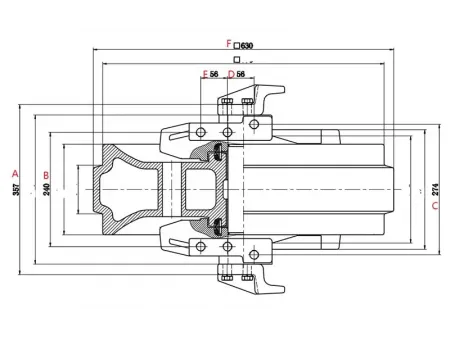Idler for Komatsu D65 Bulldozer