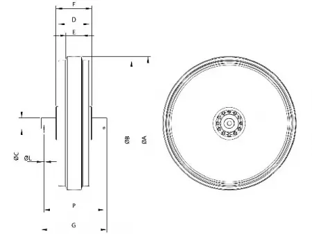 Rear Idler for Caterpillar D6M Bulldozer