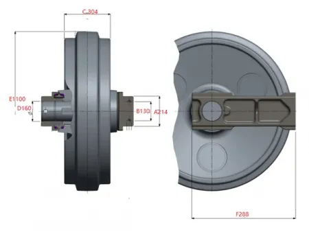 Idler for Hitachi EX1900 Excavator