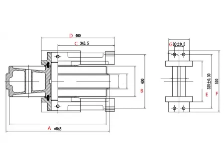 Idler for Hitachi ZX870 Excavator