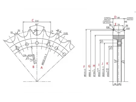 Sprocket for Hitachi ZX470 Excavator