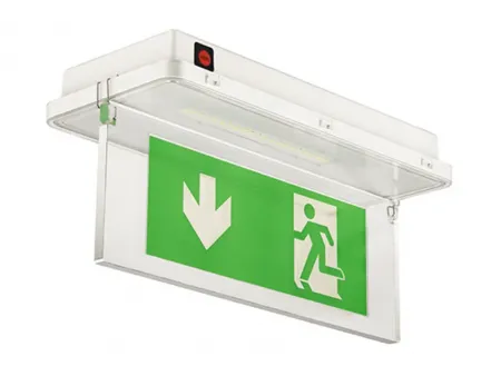 LE515-21 EXIT IP65 Waterproof LED Emergency Exit Sign (21 SMD3528 LEDs)