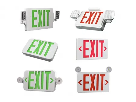 JLECB2GW/JLECB2RW Ultra Slim LED Exit Sign/Emergency Light Combo