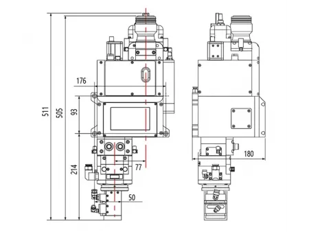 15KW Dual-Axis Wobble Laser Welding Head (with Air-Knife)