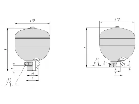 YDA Diaphragm Accumulator (Membrane Accumulator)