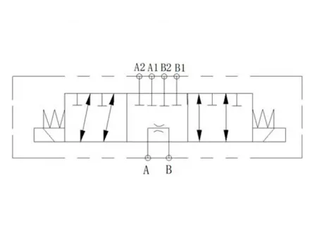 3 Position 6 Way  Solenoid Directional Valve