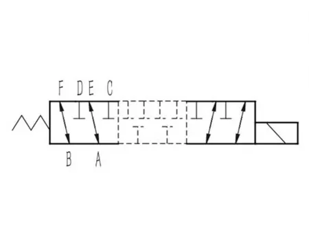 2 Position 6 Way  Solenoid Directional Valve