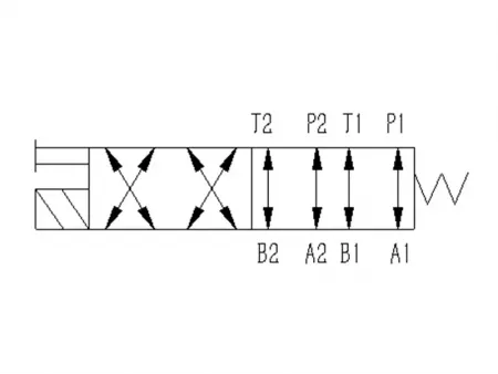 2 Position 8 Way  Solenoid Directional Valve