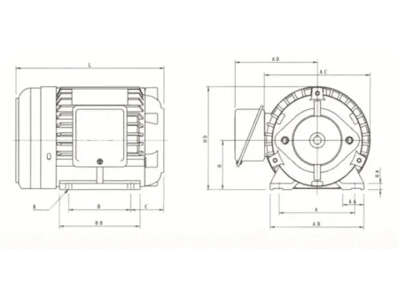 Hollow Shaft Electric Motors for Hydraulic Pump