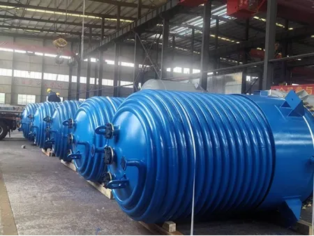 Glass Lined Reactor, Half Pipe Coil Jacketed