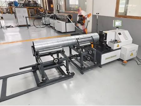 Spiral Duct End Flanging Machine