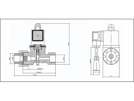 2C Series  CPVC 2/2-Way Solenoid Valve