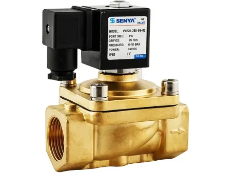 PU220 Series  Brass 2/2-Way Solenoid Valve