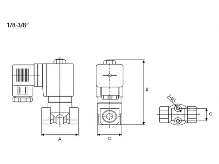 2W Series  Brass 2/2-Way Solenoid Valve