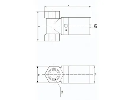 Stainless Steel 2/2-Way Pneumatic Valve