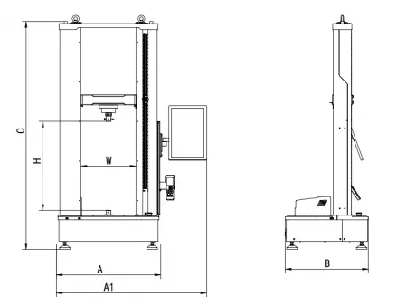Electromechanical Universal Testing Machine, Dual Column Table-Top