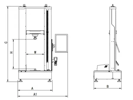 Electromechanical Universal Testing Machine, Dual Column Table-Top