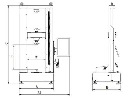 Electromechanical Universal Testing Machine, Dual Column Table-Top