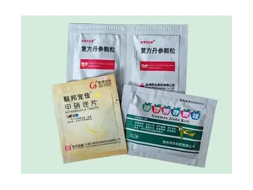 DXDK950Q, Full-Servo  4-Side Seal Sachet Packaging Machine for Granule & Liquid