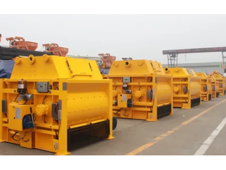 Twin Shaft Concrete Mixer