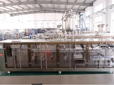 Premade Pouch Packaging Machine, 4-Nozzle Filling