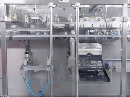 Premade Pouch Packaging Machine with Automatic Pouch Feeder, 1-Nozzle Filling