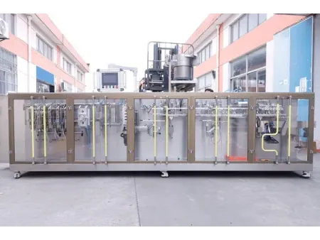 Spouted Stand-Up Pouch HFFS Packaging Machine, 2-Nozzle Filling