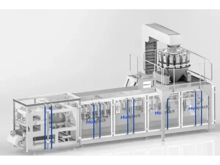 Zipper Stand-Up Pouch HFFS Packaging Machine, 1-Nozzle Filling