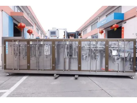 Zipper Stand-Up Pouch HFFS Packaging Machine, 2-Nozzle Filling