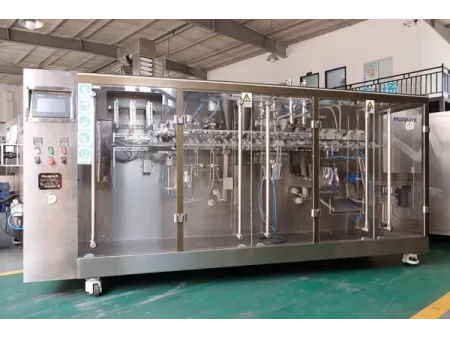 Servo Driven Premade Pouch Packaging Machine, 2-Nozzle Filling