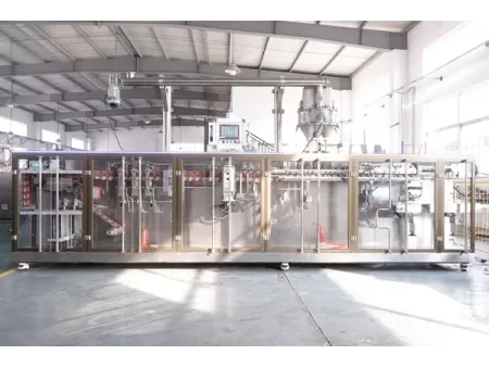 Servo Driven Rollstock Spouted Pouch Packaging Machine, 2-Nozzle Filling