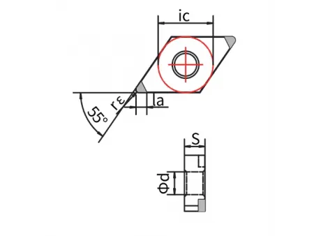 PCBN Cutting Tools (Tool Bits for Turning), DNGA