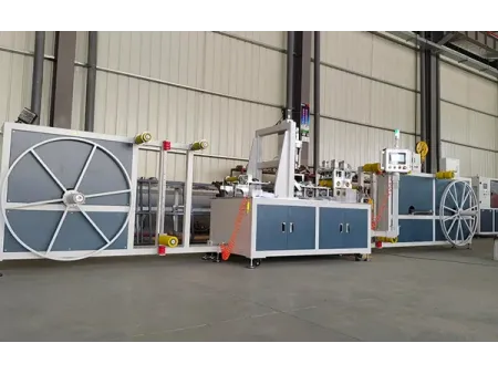 Pre-Installed Outlet Layflat Hose Making Machine